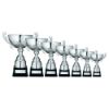 Picture of Silver Half Bowl With Handles Assembled Trophy And Plate - 8.75in