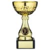 Picture of Gold Mini Assembled Trophy Cup With Plate (1in Centre) - 5.75in