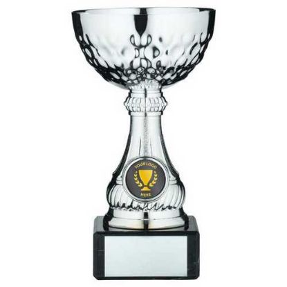 Picture of Silv Mini Assembled Trophy Cup With Plate (1in Centre)