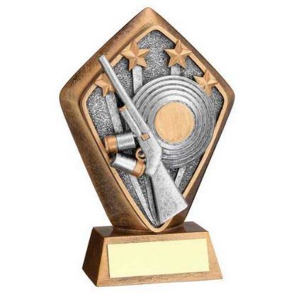 Picture of Brz~gold Diamond Holder With Shooting Disc With Plate