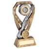 Picture of Brz|pew|gold Shooting Rifle And Clay On Diamond With Plate (1in Centre) - 8in
