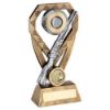 Picture of Brz|pew|gold Shooting Rifle And Clay On Diamond With Plate (1in Centre) - 8in