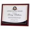 Picture of Rosewood Plaque With White Sublimation Front (Landscape) - 8 X 10in