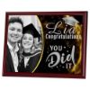 Picture of Rosewood Plaque With White Sublimation Front (Landscape) - 7 X 9in