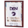 Picture of Rosewood Plaque With White Sublimation Front (Portrait) - 9 X 12in