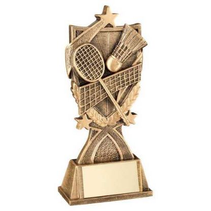 Picture of Brz~gold Badminton 3 Star Wreath Series With Plate