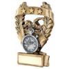 Picture of Brz|pew|gold Swimming 3 Star Wreath Award With Plate - 5in