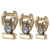 Picture of Brz|pew|gold Swimming 3 Star Wreath Award With Plate - 5in