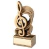 Picture of Brz|gold Music Note And Score With Plate - 6in