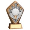 Picture of Brz|gold Diamond Holder With Golf Disc And Plate - 5.25in