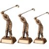 Picture of Brz|gold Resin Male Back Swing Golf With Plate - 8.25in