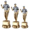 Picture of Brz|pew Male Clenched Fist Golfer With Plate - 8.25in