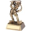 Picture of Brz|gold Male Comic Golf Figure With Plate - 5.5in
