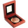 Picture of Rosewood Box And 50mm Medal Golf Trophy Bronze - 3.75in