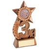 Picture of Bronze Leaf And Star Award With Athletics Insert And Plate - 3rd 4.75in