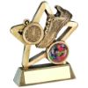 Picture of Brz|gold Athletics Mini Star With Plate (1in Centre) - 4.25in