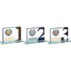 Picture of Jade Glass Plaque With Multi Athletics Insert And Plate Gold 1st - 3.25 X 4in
