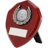 Picture of Rosewood Shield And Silver Trim Assembled Trophy (1in Centre) - 4in