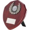 Picture of Rosewood Shield And Silver Trim Assembled Trophy (1in Centre) - 6in