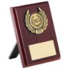 Picture of Rosewood Plaque And Gold Trim Assembled Trophy (1in Centre) - 4in