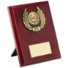 Picture of Rosewood Plaque And Gold Trim Assembled Trophy (1in Centre) - 5in