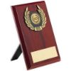 Picture of Rosewood Plaque And Gold Trim Assembled Trophy (1in Centre) - 6in