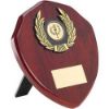 Picture of Rosewood Shield And Gold Trim Assembled Trophy (1in Centre) - 6in