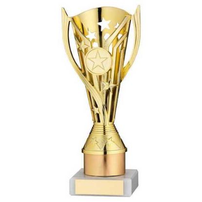 Picture of Gold With Tube Plastic Flash Cup Assembled On Marble (1in Cen) - 8in