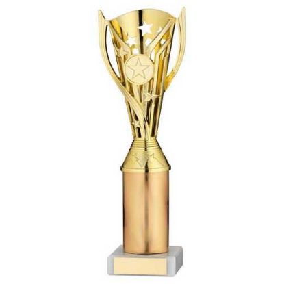 Picture of Gold With Tube Plastic Flash Cup Assembled On Marble (1in Cen) - 10in