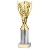 Picture of Gold|white Plastic Flash Cup Assembled On Marble (1in Cen) - 10in