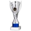Picture of Silver|blue Plastic Flash Cup Assembled On Marble (1in Cen) - 8in
