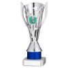 Picture of Silver|blue Plastic Flash Cup Assembled On Marble (1in Cen) - 8in