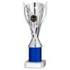 Picture of Silver|blue Plastic Flash Cup Assembled On Marble (1in Cen) - 9in