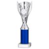 Picture of Silver|blue Plastic Flash Cup Assembled On Marble (1in Cen) - 10in