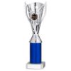Picture of Silver|blue Plastic Flash Cup Assembled On Marble (1in Cen) - 10in