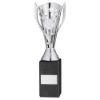 Picture of Silver Plastic Flash Cup On Black Marble Assembled Trophy (1" Cen) - 10in