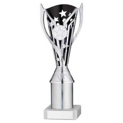 Picture of Silver|black Plastic Flash Cup Assembled On Marble With Tube (1in Cen) - 9in