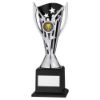 Picture of Silver|black Plastic Flash Cup On Base Assembled Trophy (1" Cen) - 8.5in