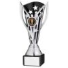Picture of Silver|blk Plastic Flash Cup On Blk Marble Assembled Trophy (1" Cen) - 7.25in