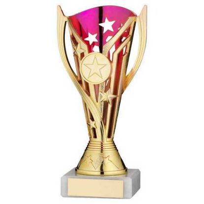 Picture of Gold~purple Plastic Flash Cup Assembled On Marble (1in Cen)