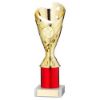 Picture of Gold|red Plastic Sabre Cup Assembled On Marble (1in Cen) - 11in
