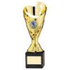 Picture of Gold Plastic Sabre Cup On Black Marble Assembled Trophy (1" Cen) - 8in