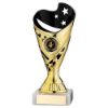 Picture of Gold|black Plastic Sabre Cup Assembled On Marble (1in Cen) - 7in