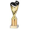 Picture of Gold|black Plastic Sabre Cup Assembled On Marble With Tube (1in Cen) - 11in