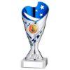 Picture of Silver|blue Plastic Sabre Cup Assembled On Marble (1in Cen) - 7in