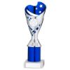 Picture of Silver|blue Plastic Sabre Cup Assembled On Marble With Tube (1in Cen) - 9in