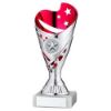 Picture of Silver|pink Plastic Sabre Cup Assembled On Marble (1in Cen) - 7in