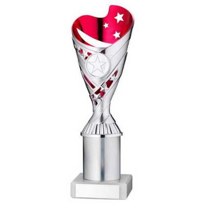 Picture of Silver~pink Plastic Sabre Cup Assembled On Marble With Tube (1in Cen)