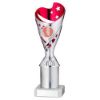 Picture of Silver|pink Plastic Sabre Cup Assembled On Marble With Tube (1in Cen) - 9in