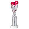 Picture of Silver|pink Plastic Sabre Cup Assembled On Marble With Tube (1in Cen) - 10in
